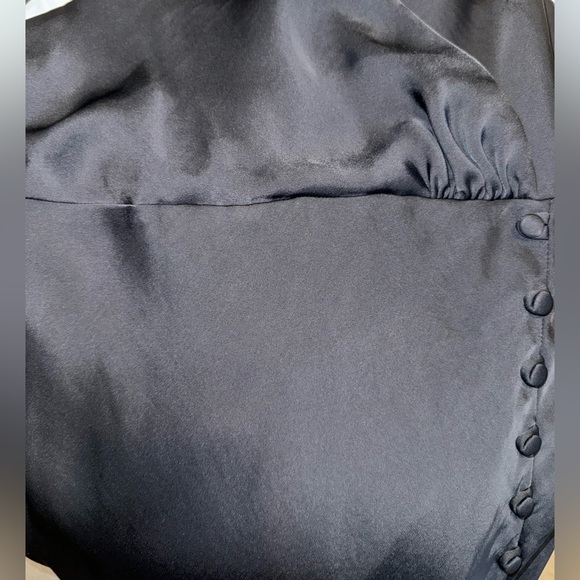 Black Satin Dress Size L - Picture 4 of 6